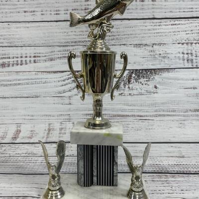 Vintage Sports Trophy Set of Seven