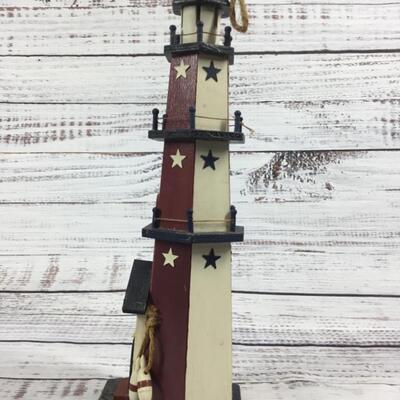 Patriotic Celebration Lighthouse Decoration Set of 2