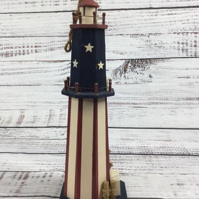 Patriotic Celebration Lighthouse Decoration Set of 2