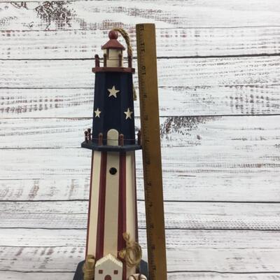 Patriotic Celebration Lighthouse Decoration Set of 2
