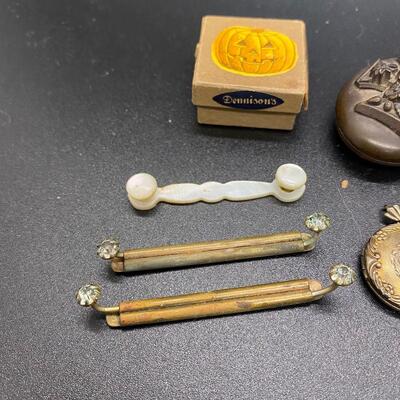 Antique Victorian Sterling Trinket Collectible Jewelry Lot 