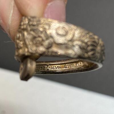 Antique Victorian Sterling Trinket Collectible Jewelry Lot 