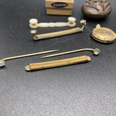 Antique Victorian Sterling Trinket Collectible Jewelry Lot 