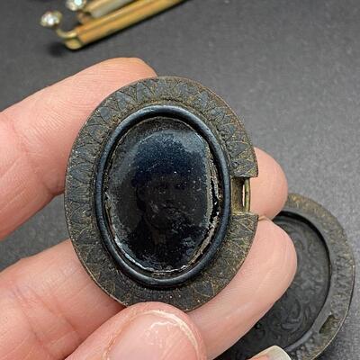 Antique Victorian Sterling Trinket Collectible Jewelry Lot 