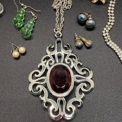 Rhinestone Costume Fashion Jewelry Lot