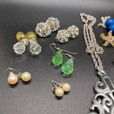 Rhinestone Costume Fashion Jewelry Lot