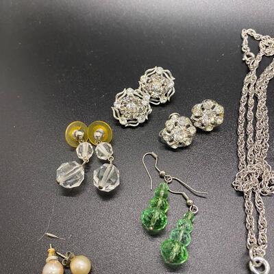 Rhinestone Costume Fashion Jewelry Lot