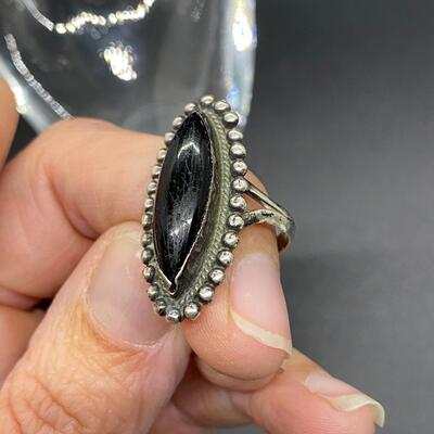 Southwestern Onyx and Sterling Silver Ring