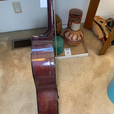 Guitar and walking stick