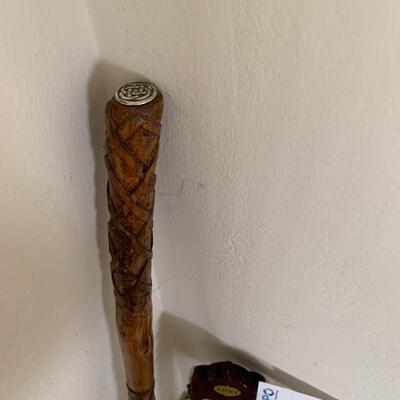 Guitar and walking stick