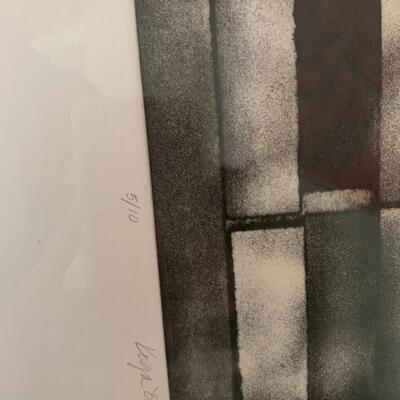 Triptych art, signed and numbered
