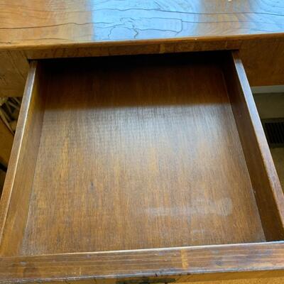 Wood console table