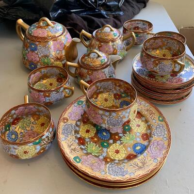 Japanese Satsuma tea set