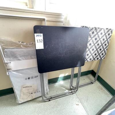 Laundry basket and TV Trays