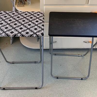 Laundry basket and TV Trays