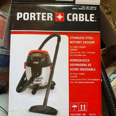 Shop vac, Hand and power tools