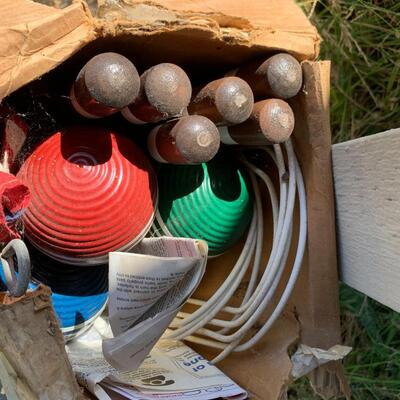 Camping equipment and croquet set