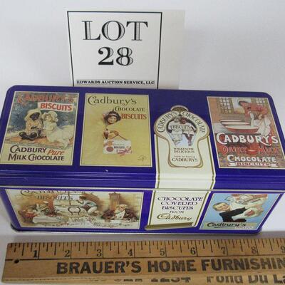 Cadbury's Chocolates Tin, Hinged Lid