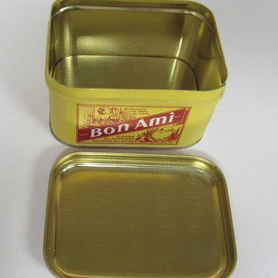 Small Bon Ami Tin With Chicks on Lid, Bristol Ware, Made in Hong Kong