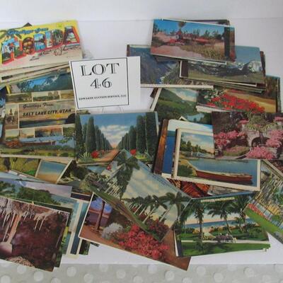 Lot of 200+ Vintage Scenic Postcards, Some Unused