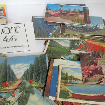 Lot of 200+ Vintage Scenic Postcards, Some Unused