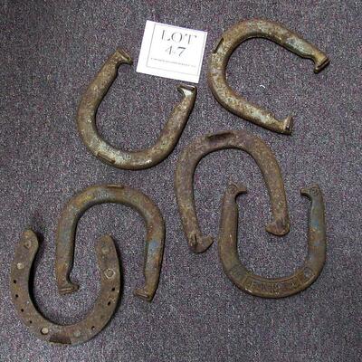 6 Old Iron Horseshoes