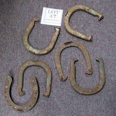 6 Old Iron Horseshoes