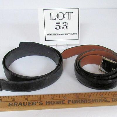 2 Nice Men's Belts, Ralph Lauren 40" Italian Leather, Mc Gregor 40" #9303