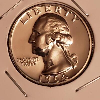 Super Rare 1964 Proof  mint silver set .Please see description and photos 