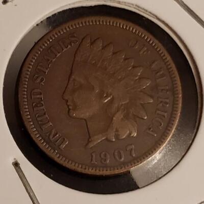 1907  V G indian head cent 