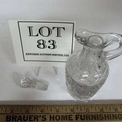 Vintage Moon and Star Cruet With Original Stopper
