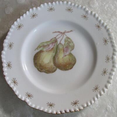 Vintage Fruits Plates, Unmarked, Unknown Maker