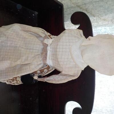 " 1920's Black Straw doll".