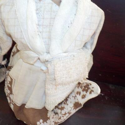 " 1920's Black Straw doll".