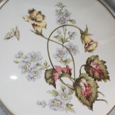 Vintage engraved on porcelain serving platter.