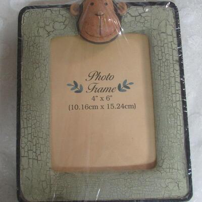 Cute Monkey Photo Frame, 4" x 6"