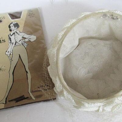 Vintage Nylons In Orig Package, Vintage Hat, Union Made