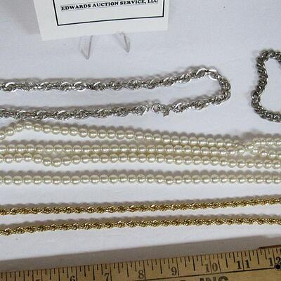 4 Necklaces and 1 Bracelet, Necklaces are Quite Long