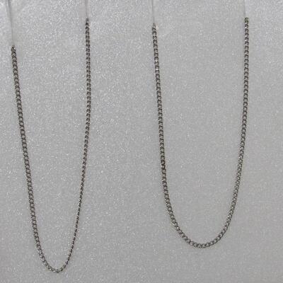 Vintage Sterling Rhinestone Necklace, read description