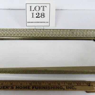 Vintage Pierced Metal Dresser Tray