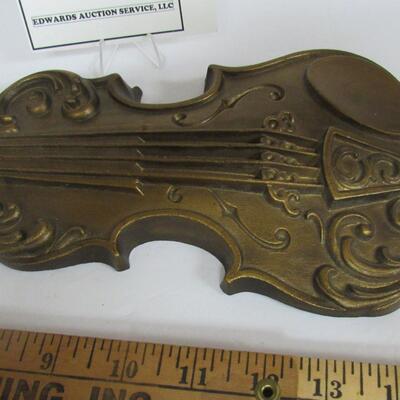 1975 Violin Wall Hanging, Sexton, Metal