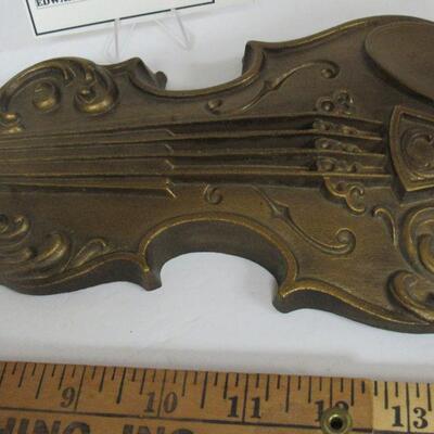 1975 Violin Wall Hanging, Sexton, Metal
