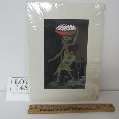 Afrian Art On Cloth, Artist Signed