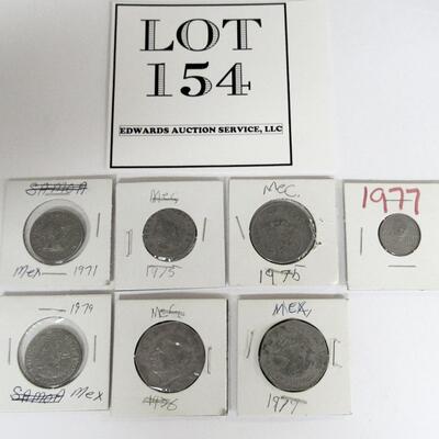 Lot of Misc 1970s Mexican Coins