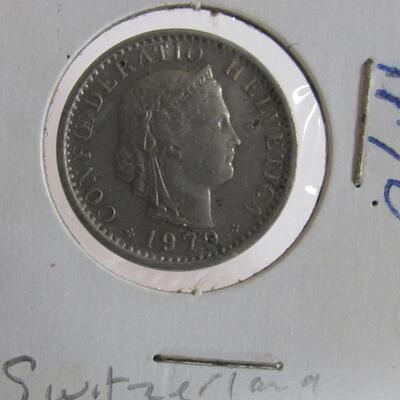 Lot of 3 Foreign Coins, Belgium, Canada, And Switzerland