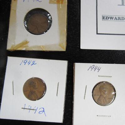 13 Vintage Pennies, Various Dates From 1942-1956