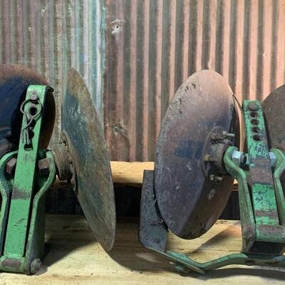 Antique Primitive John Deere Disc Blades - QTY 2 Sets