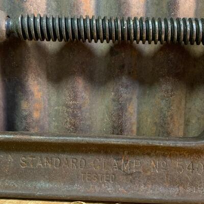 Vintage Large "C" Clamp (s) Heavy Steel - QTY 3