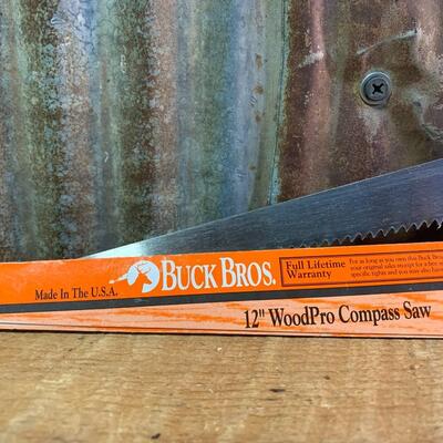 12" Buck Bros Wood Pro Compass Saw, New