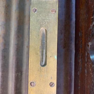 Antique Cherry Wood Brass Level's, 28" Long QTY 2